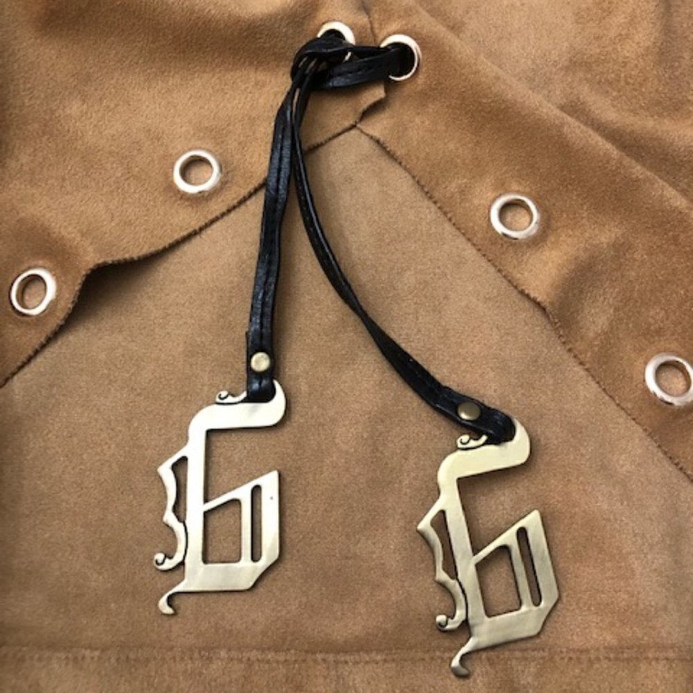 Chico's Tan Faux Suede Grommet Detail Jacket - Picture 6 of 6